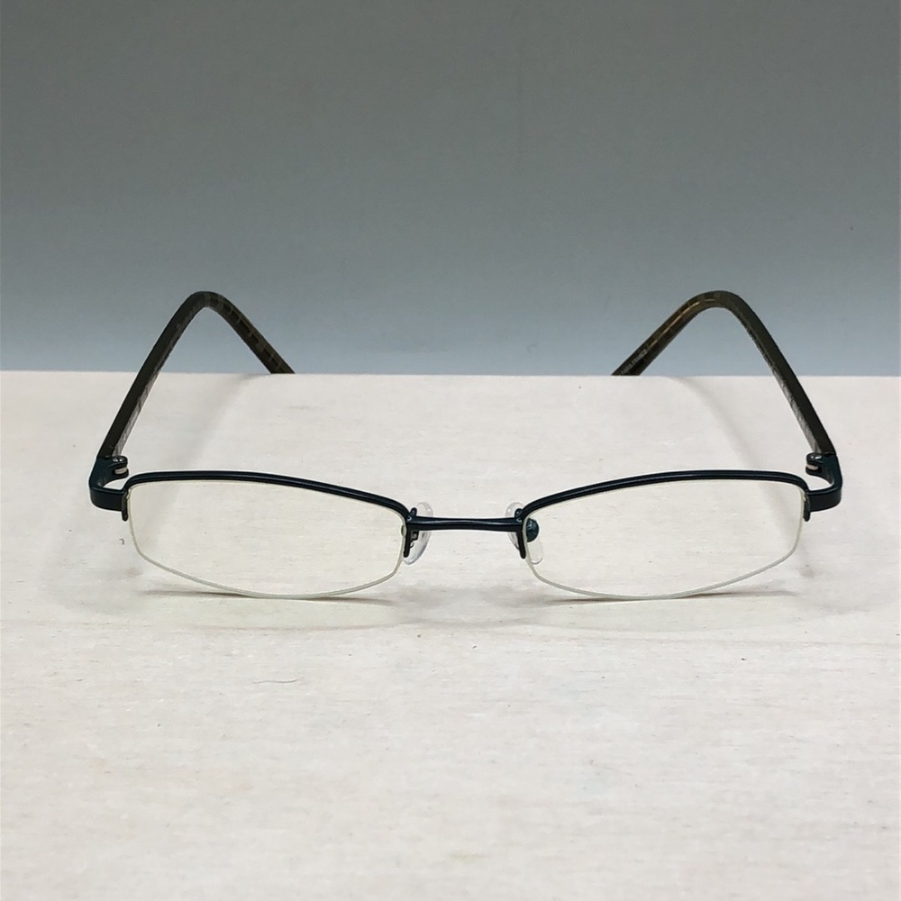 Helium Eyewear HE 4008E Moss 47-19-135 Green Half Rim FRAME ONLY Oval-Unisex